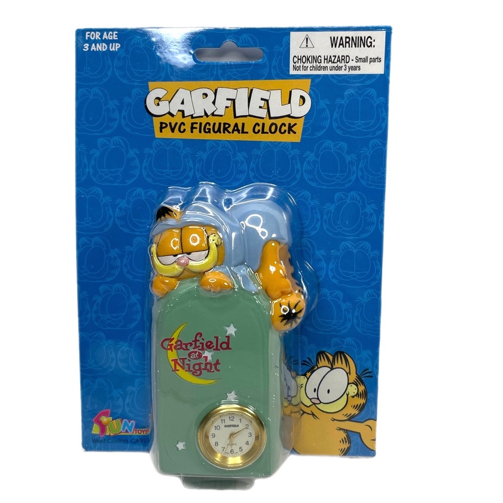 Garfield PVC Figural Clock Garfield At Night